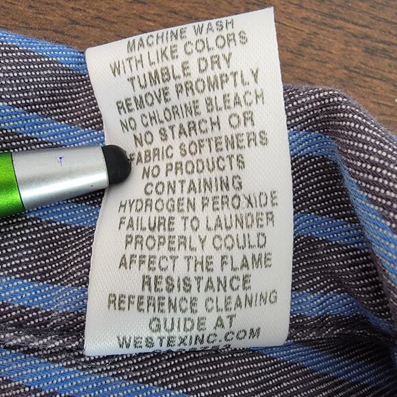 Bulwark FR Flame Resistant Button Shirt Protective Apparel 100% Cotton Sz L Work - Picture 7 of 10